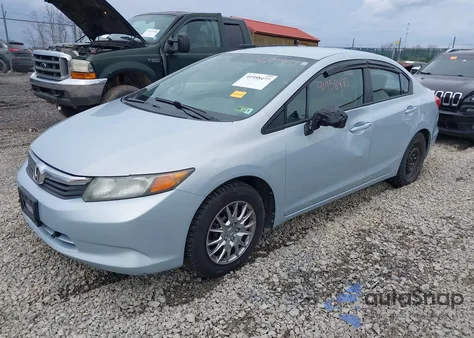 2012 Honda Civic Lx из США, поврежденный, VIN 2HGFB2F5XCH530075